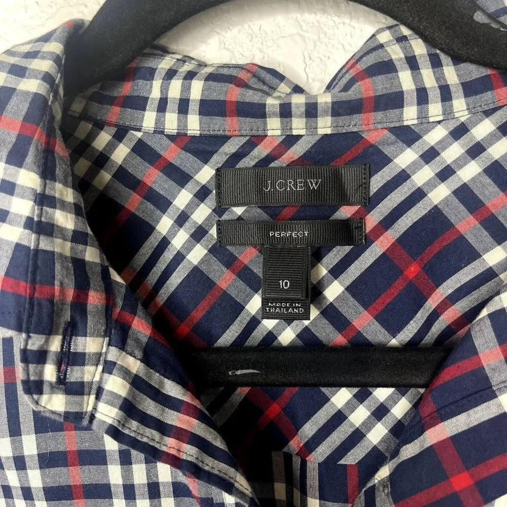 J. Crew Plaid Shirt Size‎ 10